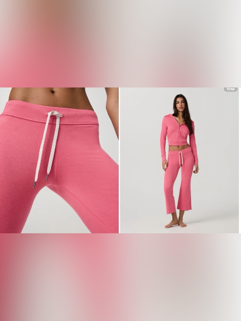 NWT VUORI Halo Straight Leg Ankle Pant in Sunset Pink Heather XS original $118